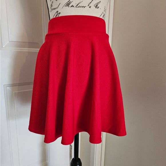 Brand New Cherry Red Urban Coco Skater Skirt - Picture 3 of 5